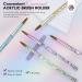 Saviland 5PCS Acrylic Nail Brushes Set - Sizes 8/10/12/16/18 for Acrylic Application Sparkling Rainbow Powder Brush & Holder - Perfect for Nail Extensions & 3D Carving - Buy Online on SooperMarket.com