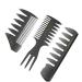 Phoetya 3pcs Professional Styling Kamm Set Retro Breizahn Kamm Hair Kamm Styling Men Detangler Hairbrush Hair Care Set Friseur Accessories for Shower Long Cure of Cure Hair