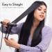 ANGENIL Ionic Hair Straightener and Curler 2 in 1 - Professional Flat Iron Ceramic Titanium, Fast Heating, Dual Voltage - Gray - Buy Online on SooperMarket.com