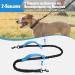 Snocyo Jogging Leash for Dogs | Elastic & Reflective Leash for Medium & Large Dogs | Double Handle & Waist Belt | Black & Blue - Buy Online on SooperMarket.com