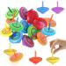 25 pieces wooden color wooden circle roundabout for children roundabout wooden circle for children Suitable for children's festivals in the classroom Birthday gifts Party bag filler guest gifts