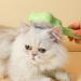 Self-Cleaning Cat Brush with Unlocking Button - Compact Fur Care Brush for Dogs Cats & Rabbits - Efficient Hair Removal in Green - Buy Online on SooperMarket.com
