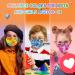 Zoonana Kids Disposable Face Masks - 30 Pcs Breathable 4-Ply Protection Mask for Boys and Girls - Tie Dye Colorful Design - Buy Online on SooperMarket.com