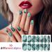 140 Pcs Marble Style Nail Polish Strips with Gradient & Glitter - Self Adhesive DIY Nail Art Decals for Holiday Decor | Includes 2 Nail Files - Buy Online on SooperMarket.com