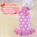 KYEESE Polka Dot Pink Dog Sweater Dress with Leash Hole - Knit Warm Clothes for Small Dogs - Fall/Winter Stylish Pet Apparel (Pack of 1) - Buy Online on SooperMarket.com