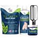Foot Cure Foot Exfoliator & Callus Remover Pedicure Set  Foot Care Kit Includes Foot File for Dead Skin, Tea Tree Oil Foot Soak Salts, Urea Cream 40 Percent & Foot Callus Removal Gel  Made in USA