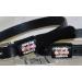 Spur straps leather spur straps glitter rhinestones white pink blue spur straps (white - pink)