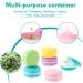 6 x Leak-Proof Macaroon Cosmetic Containers - Travel Storage (10ml) | Perfect for International Shipping - Buy Online on SooperMarket.com