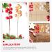 HOMSFOU 60 Pcs Christmas Fruit Christmas Tree Picks Artificial Berry Twigs Diy Floral Art Plant Fake Berry Picks Christmas Holly Decorations Christmas Berry Picks Foam Red Fruit Branch Redx3pcs 17x3cmx3pcs - Buy Online on SooperMarket.com