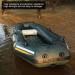 Inflatable Kayak Seat Cushion | Fishing Air Pad with Sticker | Thick PVC Outdoor Seat - Buy Online on SooperMarket.com