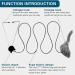 Kalimdor Interactive Cat Feather Toy: Retractable Teaser for Indoor Cats - Fun Exercise and Mental Stimulation - 1 Pack - Buy Online on SooperMarket.com