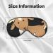 SSIMOO Brown Goat Soft Sleep Eye Mask - Breathable Eye Patch for Women | Ideal for Travel & Relaxation - Buy Online on SooperMarket.com