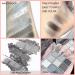 Black Smokey Eyeshadow Palette - 9 Cool Toned Matte Glitter Shades | Long Lasting & Waterproof Makeup for Girls and Women - Silver - Buy Online on SooperMarket.com