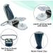 MELOTOUGH 1 Inch Plated Suspender Clips Pacifiers Clips with Plastic Gripping Teeth(5 PCS) - Buy Online on SooperMarket.com