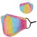 Washable Reusable 3 Layers Cotton Cloth Face Mask - Colorful Cloudy Design One Size Fits Most | International Shipping Available - Buy Online on SooperMarket.com