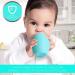Silicone Baby Sippy Cup for First Stage Training | Feeding Specialist Designed | 3 Months+ | 3 OZ | Blue - Buy Online on SooperMarket.com