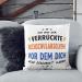 MUGFFINS GRADUATE man Cushion Padding included - in German - Dich alle gewarnt haben - Funny gift - Pillow: cover and filling 15.7x15.7 inches Hochschulabsolvent - Buy Online on SooperMarket.com