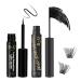 Lash bond Lash Seal Kit for Diy Lash Extendion 10ml Black Lash Glue Eyelash Sealer Waterproof Long Lasting(10ml Black) Black 5ml+5ml Lash Bond and Seal