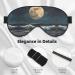 Moon and Sea Print Double-Sided Eye Mask Soft and Light Blocking for Enhancing Sleep Quality - Buy Online on SooperMarket.com