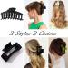 Large Hair Claw Clips 8 Pack: Strong Hold Rectangular & Square Styles for Thick Hair - Matte Warm Color Pink - Women's Hair Accessories - Buy Online on SooperMarket.com