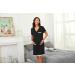 Uniexcosm Maternity Nursing Nightdress - Women's Soft Short Sleeve Nightgown Stripe Sleepwear in Black - Buy Online on SooperMarket.com