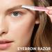 Premium Dermaplaning Tool for Women | Exfoliate Peach Fuzz & Dead Skin | Durable Eyebrow Razors with 4 Blades | Perfect Christmas Stocking Stuffer Gift - Pink - Buy Online on SooperMarket.com