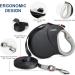 Fida Retractable Dog Lead Extendable 8m Heavy Duty Pet Walking Leash for Medium Large Dog up to 50kg Tangle Free. One-Hand Brake Dog Leads Strong Retractable for Large Breed Dogs - Black 8m (pack of 1) Black - Buy Online on SooperMarket.com