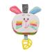 Magic Years Soft  Crinkle Activity Book with Teether and Strap- Bunny White Bunny