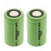 2x Exell 2/3A 1600mAh 1.2V NIMH Rechargeable Flat Top Batteries use with high power static applications (Telecoms UPS and Smart grid) radio controlled devices electric tools electric mopeds