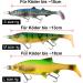3-Piece Stinger Hook Set with Leader System | Sizes S M L for Bait 10-18cm | 5 Interchangeable Weights | Jigkopf Drilling for Rubber Fish | Shallow Rig & Hecht K der - Buy Online on SooperMarket.com
