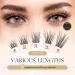 LASHVIEW Cluster Lashes 8-16mm DIY Eyelash Extensions for Self-application at Home - CDD09 3D Rapid Soft Lightweight Individual Lashes - Buy Online on SooperMarket.com