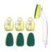 Spactz 1 Dish Wand 7 Refill Replacement Sponge Heads Wand Clean Scrub Sponges for Kitchen Sink Bathroom Utensils