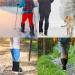 Jamuils Waterproof Gaiters for Kids - Adjustable Breathable Leg Protection for Snow Hiking Hunting & Skiing - Blue - Buy Online on SooperMarket.com