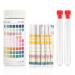 Aorops 9 in 1 test strip aquarium 100 pieces aquarium water test test strips water test strip test nitrate nitrite hardness free chlorine pH carbonate overall alkality for aquarium fish tank
