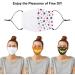 Cooraby 12 Pieces Sublimation Blank Face Covering with Ear Strap - DIY White Reusable Cloth Face Protections for Adults and Kids - Buy Online on SooperMarket.com