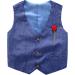 Nwada Boys 4pcs Gentleman Suits Set | Boys Wedding Outfit Blue | Kids Blazer, Pants, Waistcoat, Shirt, Bowtie | Child Tuxedos | 3-4 Years - Buy Online on SooperMarket.com