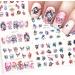Day of The Dead Skull Nail Stickers - Water Transfer Decals for Halloween Nail Art - 12PCS Style C - Buy Online on SooperMarket.com