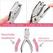 3 Pieces Handheld Hole Paper Punch Metal Single Hole Paper Punch Punchers with Soft Grip and 0.25 Inch Circle 0.2 Inch Star 0.22 Inch Heart Holes for DIY Craft Tags Clothing Ticket Scrapbook Tool - Buy Online on SooperMarket.com
