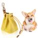 Newofview treats for dogs treats made of canvas for dog food for dog food storage bag with clip buckle for dog training feed bag for dogs yellow
