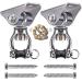 SELEWARE Silent Swing Hanger Heavy Duty Swing Hook Swivel Bearing Swing Mount Hardware for Porch Swing Hammock Chair Heavy Bag Yoga Silk Suspension Straps Olympic Rings 2 Pack 2 Pack hangers