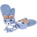 AIDIER Baby Winter Mittens | Knitted Gloves with Fleece Lining | Blue | 0-3 Years - Buy Online on SooperMarket.com