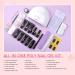 Saviland Poly Nail Gel Kit - Pink Series 7 Colors Nail Extension Set with 48W Nail Lamp and Manicure Tools - for Salon Quality Nails at Home - Buy Online on SooperMarket.com