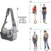 Adjustable Dog Sling Carrier for Small Dogs/Cats 5-10lbs - Hands-Free Puppy Front Pouch with Soothing Bottom Support - Soft Padded Shoulder Bag for Travel & Outdoor Activities - Buy Online on SooperMarket.com
