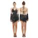 iMucci Paillette Tassel Latin Dance Dress Samba Costumes Women Dresses Ballroom Black