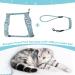 Buy Petom Flower Pattern Cat Dishes & Adjustable Leash - Perfect for Small & Medium Cats - Break-Proof Design - Light Green - Buy Online on SooperMarket.com