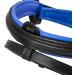 Sunride English Combined Bridle Hawaii with Reins - Soft Real Leather Adjustable & Anatomical - COB Black/Blue - International Shipping Available - Buy Online on SooperMarket.com