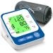 Blood Pressure Machine Upper Arm Adjustable Cuff Automatic LED Display BP Monitor 2 Users 198 Sets Memory 3 Color Backlight Screen Along with USB Cable Pocket Size (Navy Blue)
