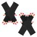 WLLHYF Anti UV Gloves Professional Gel Nail Gloves Fingerless Driving Gloves Sun Protection Gloves for Home Outdoor 22cm-Black
