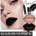 Buy Waterproof Goth Liquid Lipstick & Lip Liner Set | Dark Black Green Brown - Longlasting Matte Stain for Halloween Makeup & Cosplay - Buy Online on SooperMarket.com