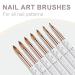Buy Acrylic Nail Brush Size 10 - 100% Real Kolinsky Nail Art Brush for Professional & DIY Use | Perfect for Acrylic Powder Application - Buy Online on SooperMarket.com